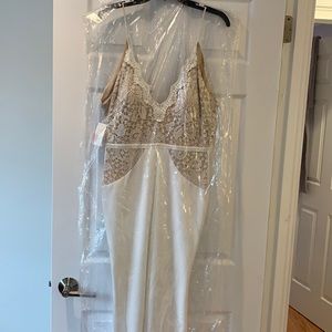 White dress with lace details